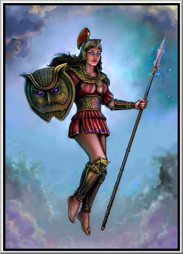 The Destroyer of Worlds - Athena in The Destroyer of Worlds comes armed  with telekinetic & psychic powers, her legendary spear, Aegis armor, Aegis  shield, Epirus Bow, and Blade of Olympus. However